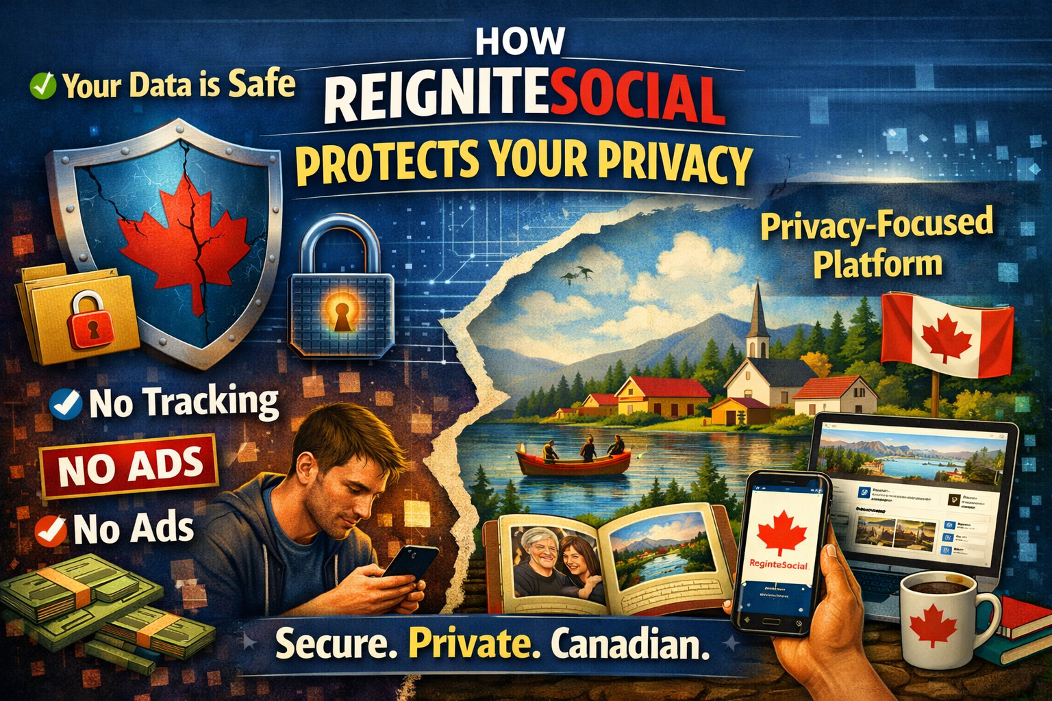 ⭐ Post #5 — How ReigniteSocial Protects Your Privacy